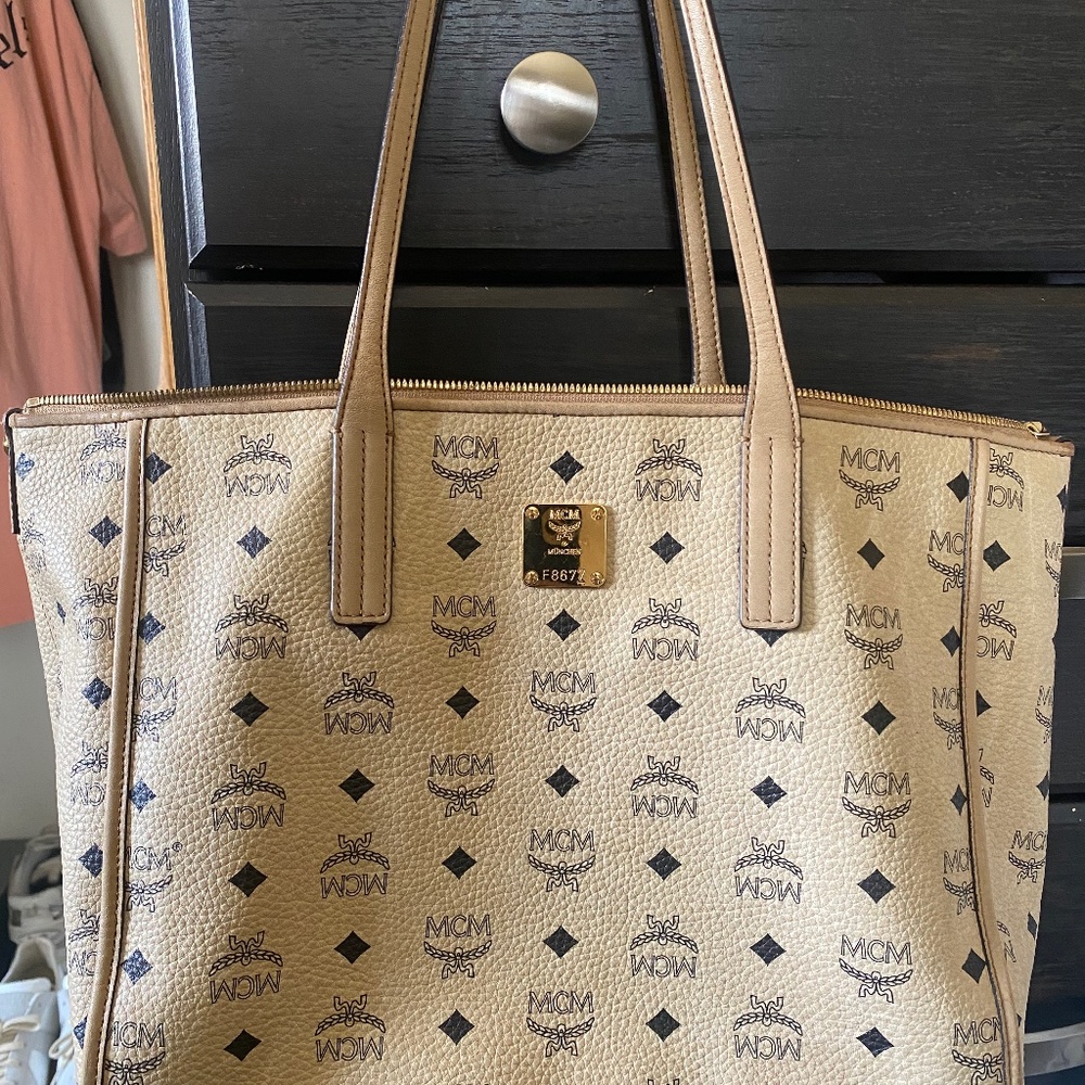 MCM Visetos Tote Bag